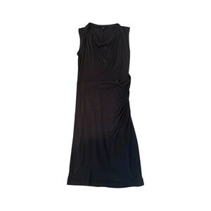 Kenneth Cole Elegant Black Midi Dress